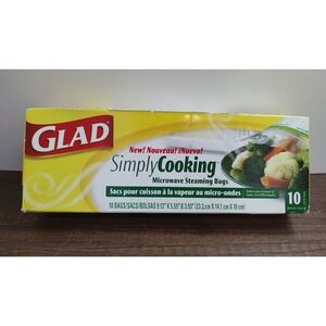 GLAD Simply Cooking Microwave Steaming Bags 10 Pack Discontinued 2006